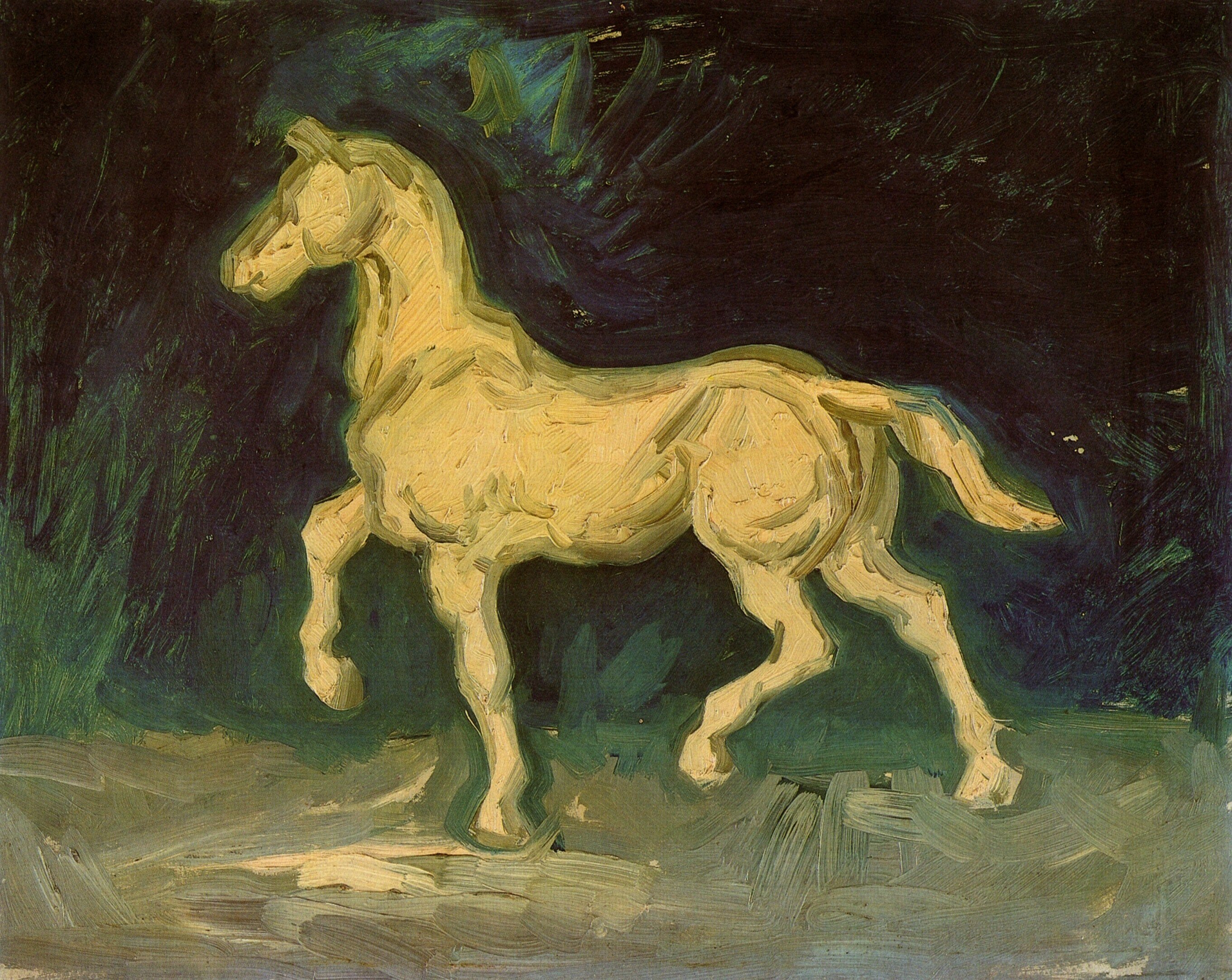  Ван Гог Париж   Статуя лошади 